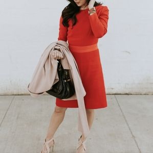 J.Crew Double-faced Wool Crepe Dress